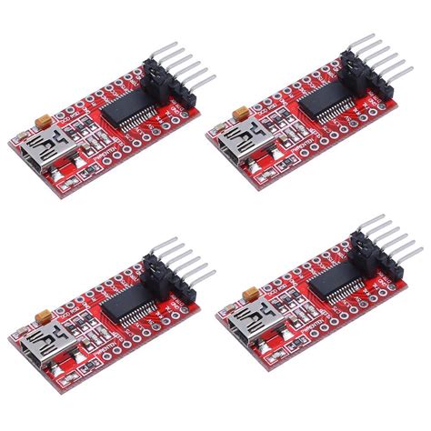 4pcs 3.3V 5V FT232RL USB to TTL Serial Converter Adapter Module for ...