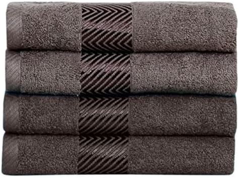 URBANO HOMZ 100% Cotton 4 Piece Hand Towel Set, 500 GSM,60 cm X 40 cm ...