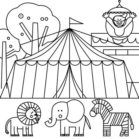 Circus coloring pages - ColoringLib
