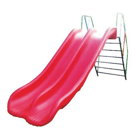 ROTO MOULDED SLIDE DOUBLE STRAIGHT SLIDE WITH LADDER