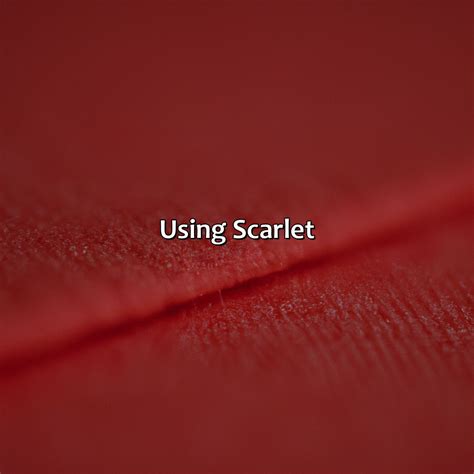 What Color Is Scarlet - colorscombo.com