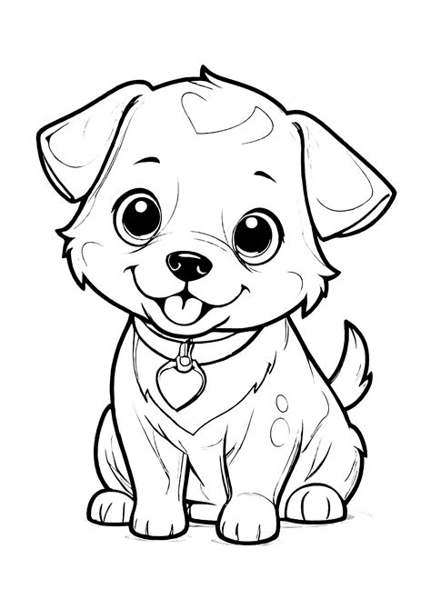 Free & Fun Coloring Pages Dogs – Easy Prints! - Free coloring pages to ...