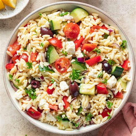 Greek Orzo Pasta Salad Recipe | Bryont Blog