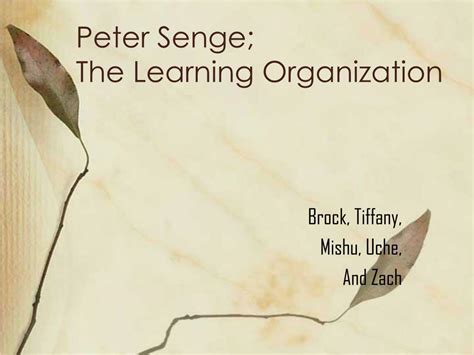 Image result for Senge Learning Organization