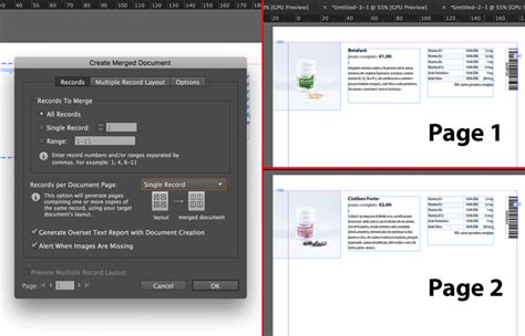 Image result for InDesign Data Merge Long Copy