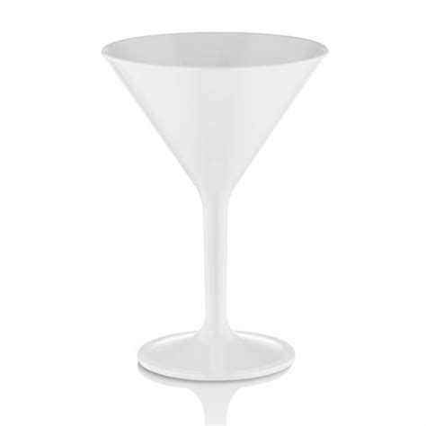 GastroCups Polycarbonate Martini Glass, 280 ml, White Price