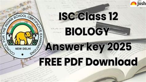 ISC Class 12th Biology Answer Key 2025: Download All SETs PDF for Free