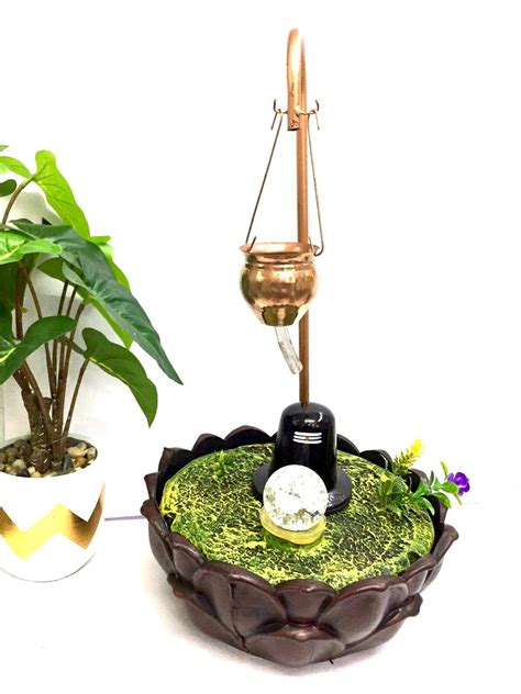 Water Fountain Shivling Style Spiritual Creative Artwork Gifts By Tamr