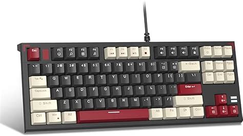 MageGee Mechanical Gaming Keyboard,87 Keys Wired Compact TKL Mechanical ...