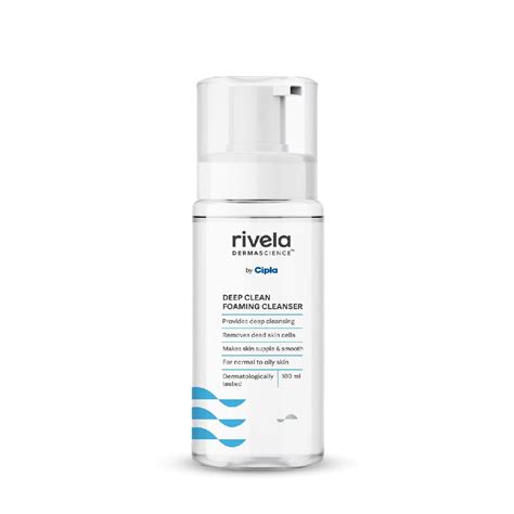 Rivela Dermascience Deep Clean Foaming Facial Cleanser By Cipla ...