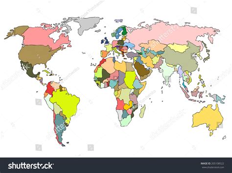 World Map Color Countries 的图像结果