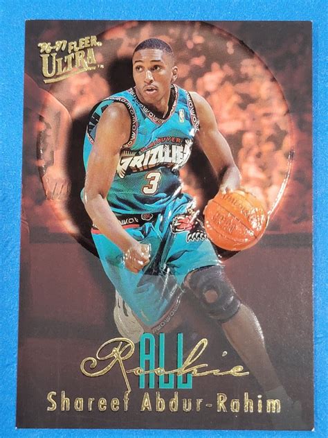 1996-97 Ultra All-Rookies Grizzlies Basketball Card #1 Shareef Abdur ...
