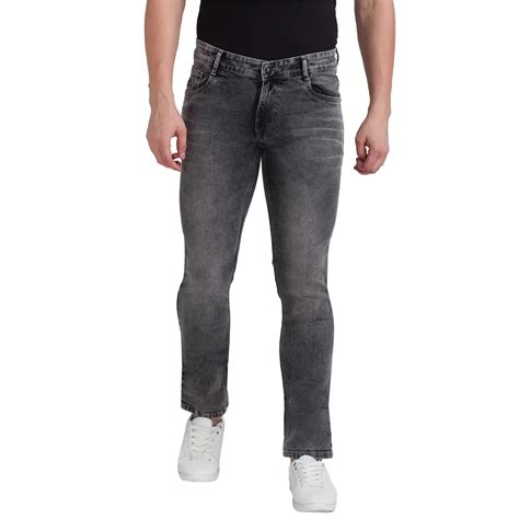 Men Black Slim Tapered Fit Twill Cotton Blend Jeans – MyRaymond