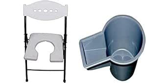 ASR Surgical® Foldable Commode Chair With Pot (White) : Amazon.in ...