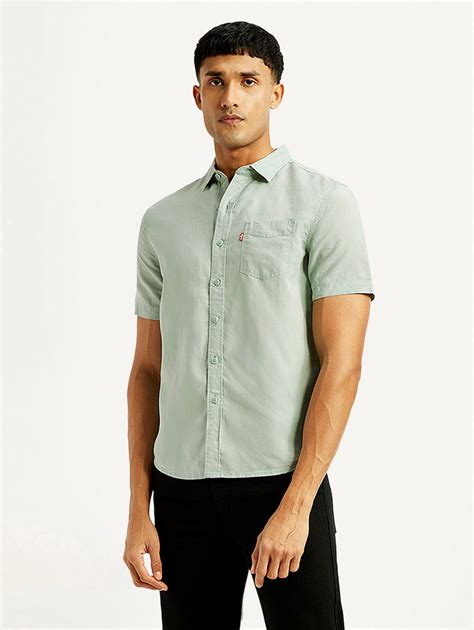 Men's Solid Slim Fit Linen Shirt – Levis India Store