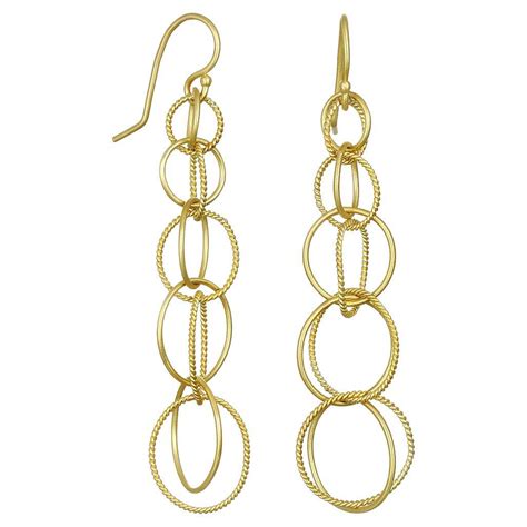 Faye Kim Gold Multi-Loop Earrings at 1stDibs
