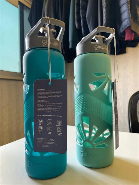 Buy Glass Water Bottles For Office Use - 750ml | Glasafe