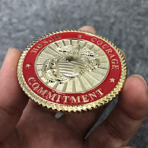 US Marines Challenge Medallion Semper Fi on Front Honor Courage ...