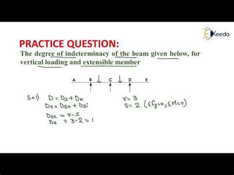 Numerical of Indeterminacy of Beams Q-5 - Introduction of Structures ...