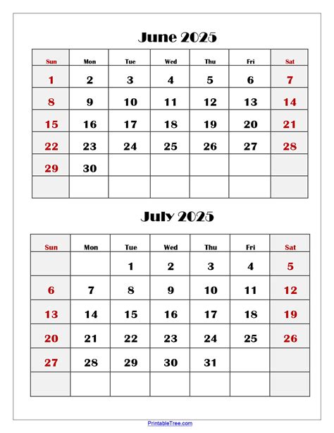 Two Months Calendar 2025-2026 Printable PDF | Double Month Calendar
