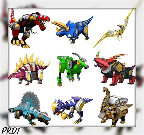 Power Rangers Dino Trovao Todos Os Zords