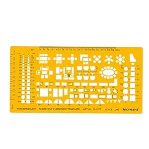 Isomars1:200 Scale Architectural Drawing Template Stencil - Architect ...