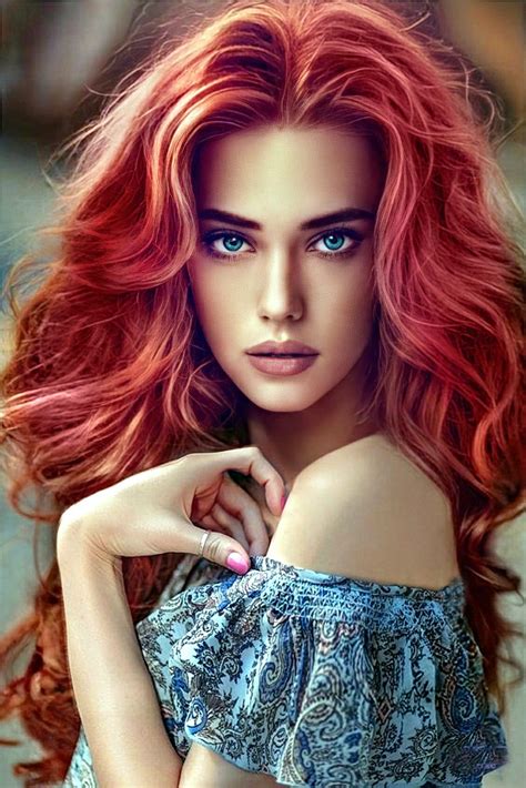 Beautiful Redhead, Beautiful Models, Red Hair Blue Eyes, Hair Beauty ...
