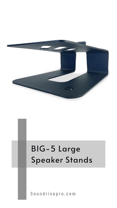 Big 5 large speaker stands 2 pack 12 inch floor or desk studio monitor ...