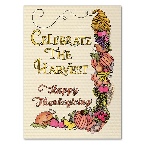 The Holiday Aisle® 'Fall Harvest' Textual Art on Wrapped Canvas | Wayfair