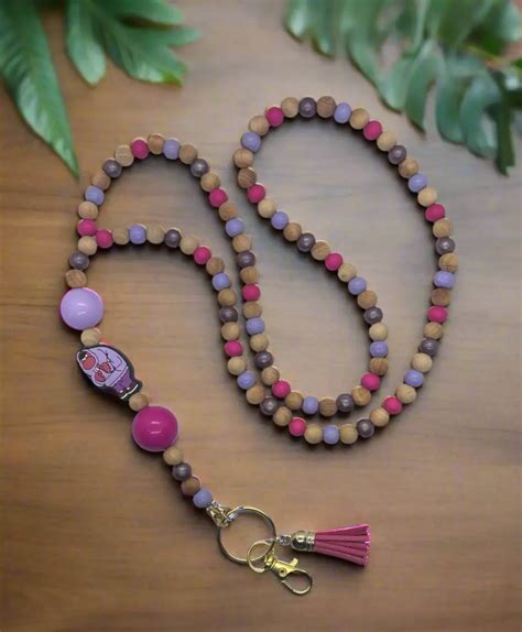 Inside Out 2 Embarrassment Emotion Hand Beaded Lanyard - TikTok Shop