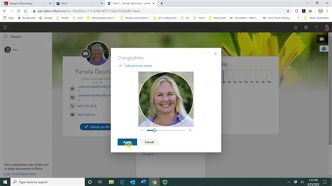 How to upload profile picture in Office 365 - YouTube