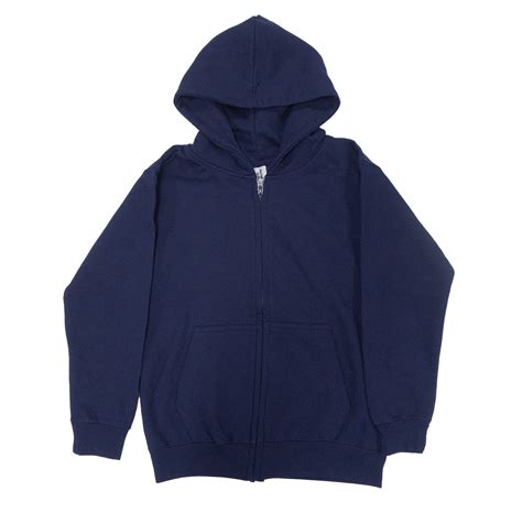 Navy blue zip up jacket top