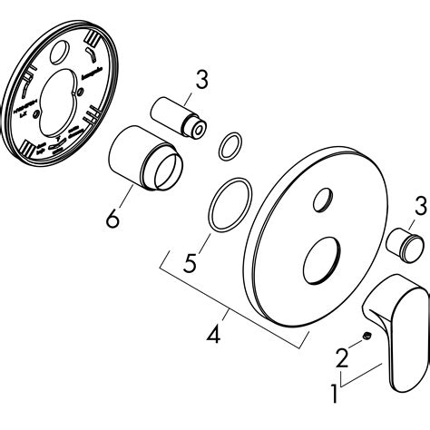 Rebris S Bath mixers: 2 functions, Chrome, Item No. 72466007