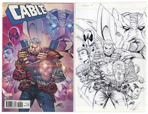 Lot Detail - Original Cover Art for ''Cable'' by Creator Rob Liefeld ...