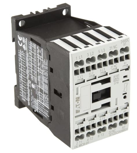 277500 DILMC9-01(24VDC) Eaton | Eaton Contactor, 24 V dc Coil, 3-Pole ...
