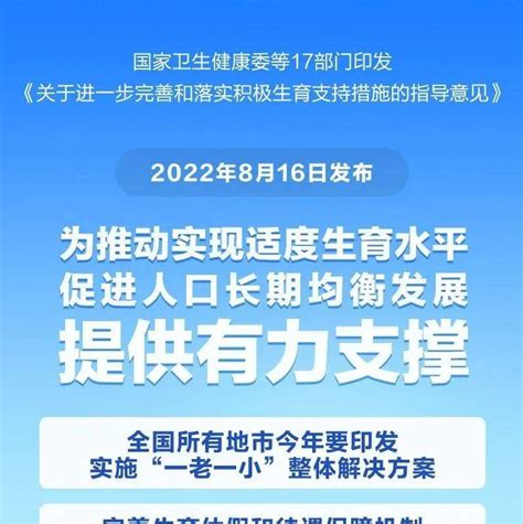 《关于进一步完善和落实积极生育支持措施的指导意见》发布_发展_服务体系_国家