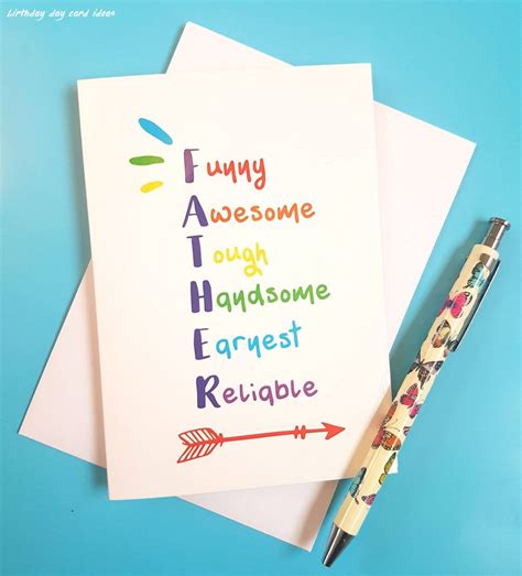 Happy Birthday Dad Card Ideas