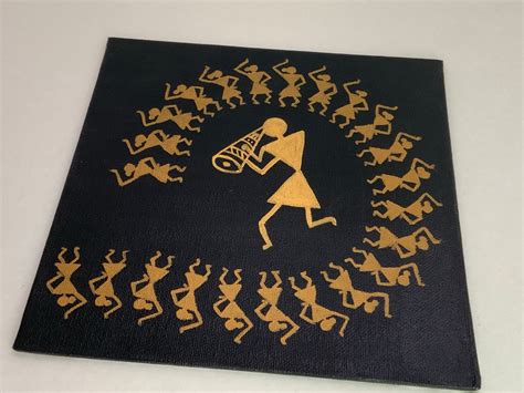 Buy Warli Art // Warli Painting // Canvas Set of 3 // Indian Folk Art ...