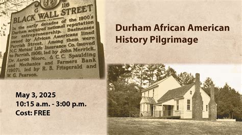 Durham African American History Pilgrimage | White Memorial ...