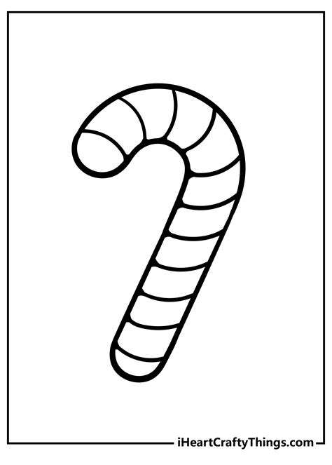 Candy Cane Coloring Pages