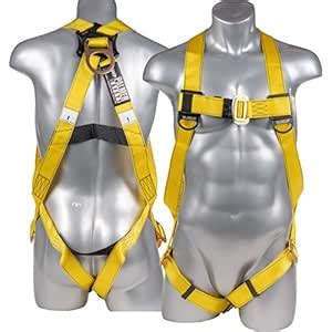 Palmer Safety Full Body Universal Harness with 3 Point Adjustment, Back ...