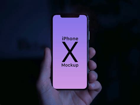 iPhone X in Male Hand Photo Mockup Set | Free PSD Templates