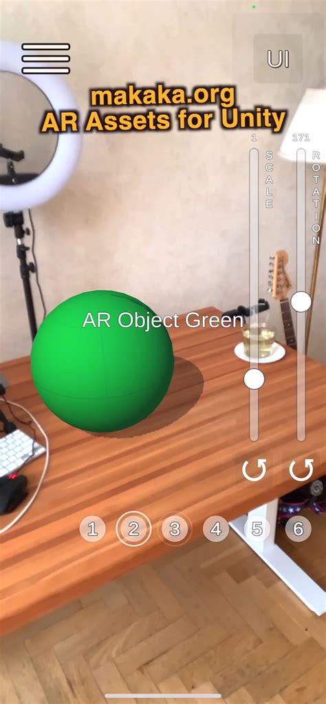 Creating AR in Unity 的图像结果