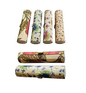 BITONA® 6 piece Bamboo Designer (beint) Handmade Multipurpose Storage ...