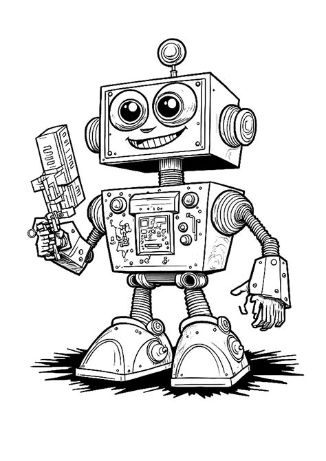 Dibujos Para Colorear De Atom El Robot