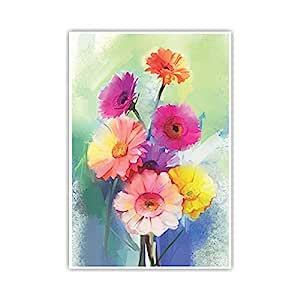 Anne Print Solutions® Abstract Flowers Poster (Without Frame) for Wall ...
