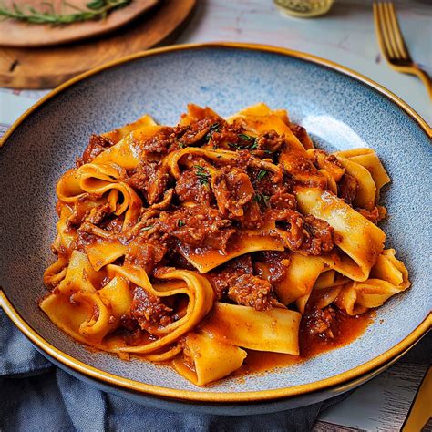 Wild Boar Ragù with Pappardelle