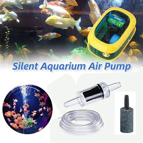 Sobo SB Series Silent Aquarium Oxygen Air Pump with Accessories (Air T ...