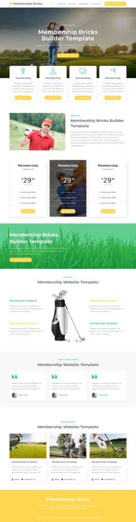 Image result for Membership Website Code.html Template