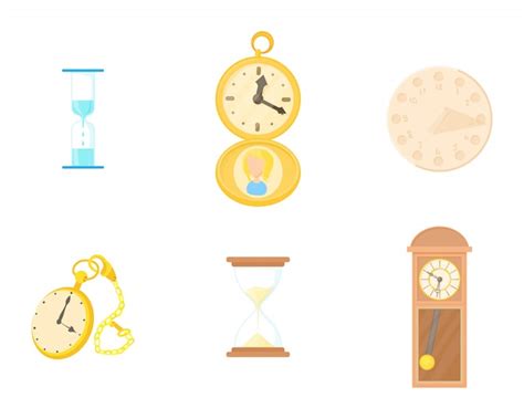 Clock icon set | Premium Vector